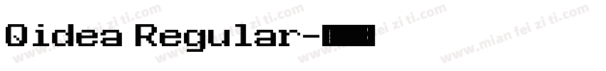 Qidea Regular字体转换